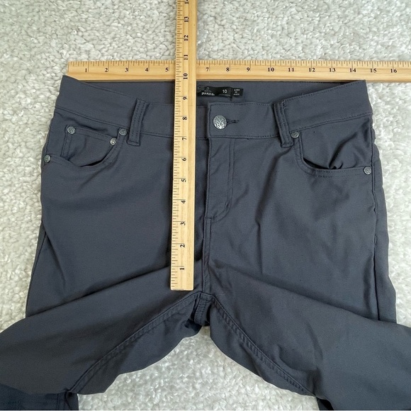 prAna Brenna Moto Pants. stretchy gray Sz 10 - Picture 11 of 13